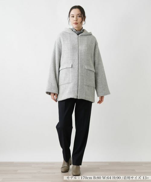 Leilian PLUS HOUSE / レリアンプラスハウス その他アウター | フーディージャケット【LE TRICOT PERUGIA】 | 詳細1