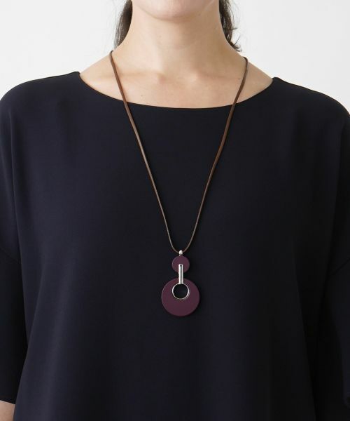 Leilian PLUS HOUSE / レリアンプラスハウス ネックレス・ペンダント・チョーカー | チャームペンダント（ボルドー系）