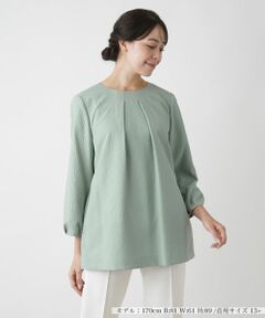 Leilian PLUS HOUSE / レリアンプラスハウス シャツ・ブラウス | タックブラウス