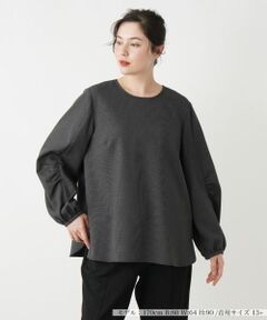 Leilian PLUS HOUSE / レリアンプラスハウス シャツ・ブラウス | 千鳥格子柄プルオーバーブラウス【BOURGE】