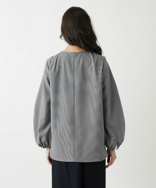 Leilian PLUS HOUSE / レリアンプラスハウス シャツ・ブラウス | 千鳥格子柄プルオーバーブラウス【BOURGE】 | 詳細11