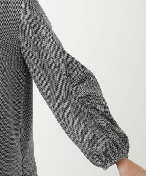 Leilian PLUS HOUSE / レリアンプラスハウス シャツ・ブラウス | 千鳥格子柄プルオーバーブラウス【BOURGE】 | 詳細15