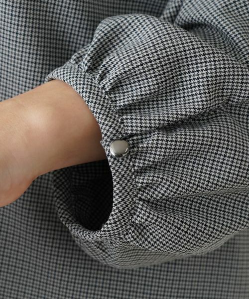 Leilian PLUS HOUSE / レリアンプラスハウス シャツ・ブラウス | 千鳥格子柄プルオーバーブラウス【BOURGE】 | 詳細16