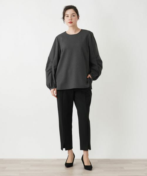 Leilian PLUS HOUSE / レリアンプラスハウス シャツ・ブラウス | 千鳥格子柄プルオーバーブラウス【BOURGE】 | 詳細20