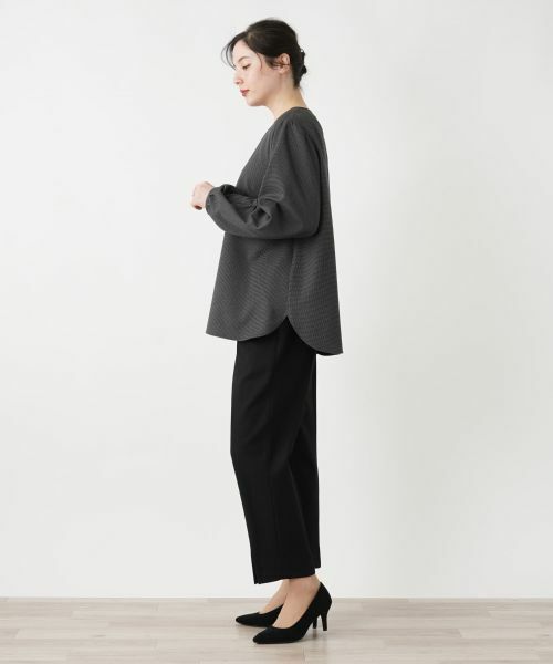 Leilian PLUS HOUSE / レリアンプラスハウス シャツ・ブラウス | 千鳥格子柄プルオーバーブラウス【BOURGE】 | 詳細21