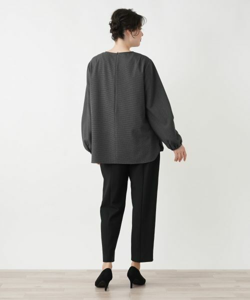 Leilian PLUS HOUSE / レリアンプラスハウス シャツ・ブラウス | 千鳥格子柄プルオーバーブラウス【BOURGE】 | 詳細22