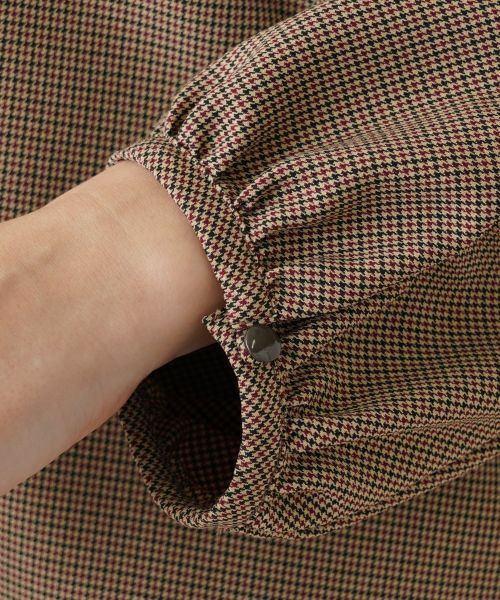 Leilian PLUS HOUSE / レリアンプラスハウス シャツ・ブラウス | 千鳥格子柄プルオーバーブラウス【BOURGE】 | 詳細4