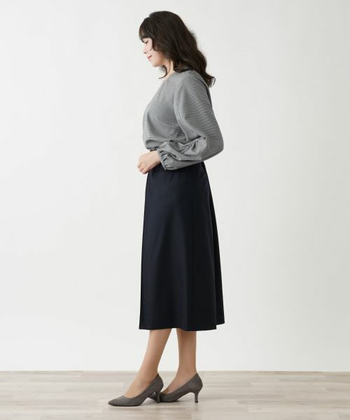 Leilian PLUS HOUSE / レリアンプラスハウス シャツ・ブラウス | 千鳥格子柄プルオーバーブラウス【BOURGE】 | 詳細7