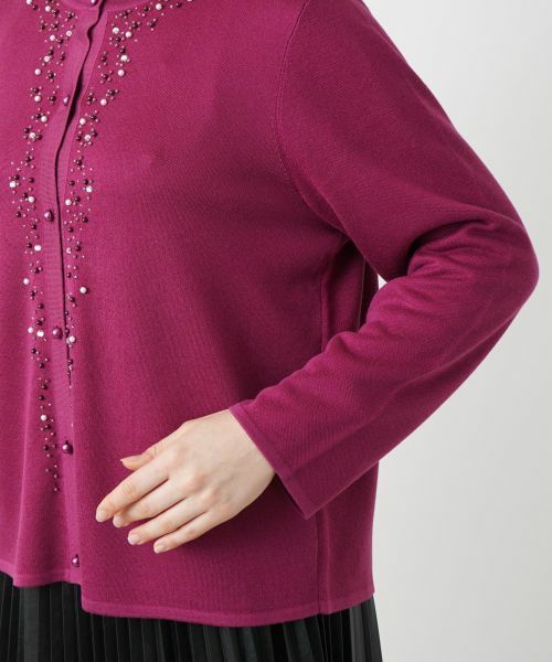 Leilian PLUS HOUSE / レリアンプラスハウス カーディガン・ボレロ | 【店舗人気】ビジューカーディガン | 詳細13
