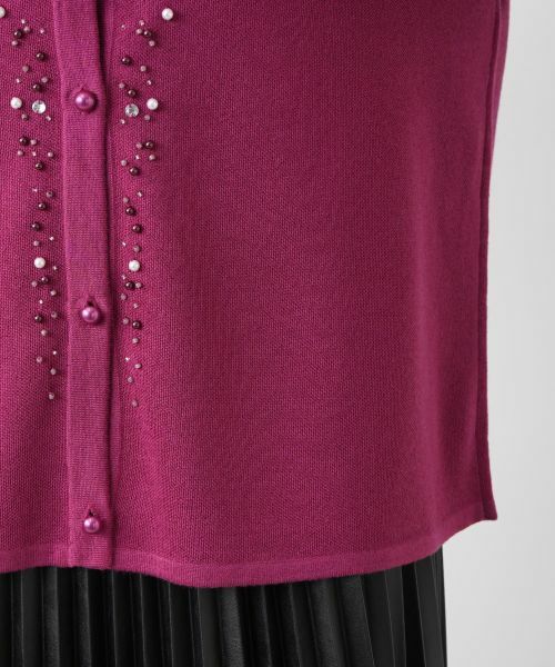 Leilian PLUS HOUSE / レリアンプラスハウス カーディガン・ボレロ | 【店舗人気】ビジューカーディガン | 詳細14