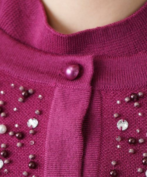 Leilian PLUS HOUSE / レリアンプラスハウス カーディガン・ボレロ | 【店舗人気】ビジューカーディガン | 詳細15