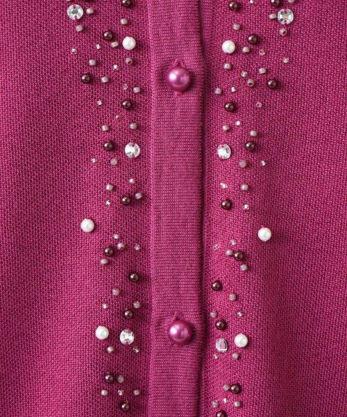 Leilian PLUS HOUSE / レリアンプラスハウス カーディガン・ボレロ | 【店舗人気】ビジューカーディガン | 詳細17