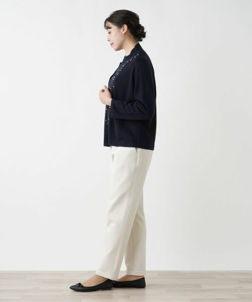 Leilian PLUS HOUSE / レリアンプラスハウス カーディガン・ボレロ | 【店舗人気】ビジューカーディガン | 詳細2