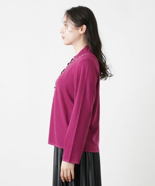 Leilian PLUS HOUSE / レリアンプラスハウス カーディガン・ボレロ | 【店舗人気】ビジューカーディガン | 詳細9