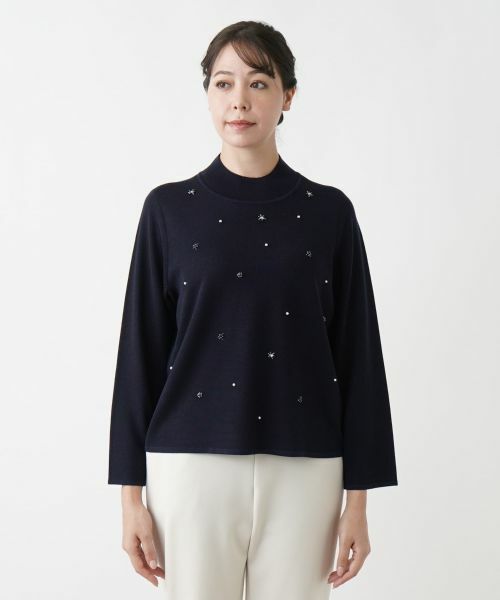 Leilian PLUS HOUSE / レリアンプラスハウス ニット・セーター | 【店舗人気】ビジューニット | 詳細4