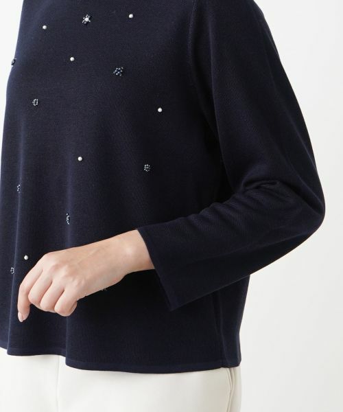 Leilian PLUS HOUSE / レリアンプラスハウス ニット・セーター | 【店舗人気】ビジューニット | 詳細9