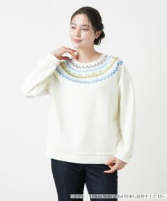 Leilian PLUS HOUSE / レリアンプラスハウス カットソー | ラウンドネックニット