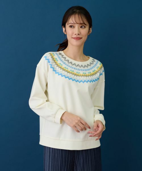 Leilian PLUS HOUSE / レリアンプラスハウス カットソー | ラウンドネックニット | 詳細4