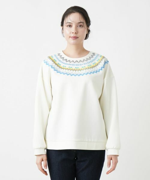 Leilian PLUS HOUSE / レリアンプラスハウス カットソー | ラウンドネックニット | 詳細8