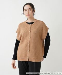 Leilian PLUS HOUSE / レリアンプラスハウス テーラードジャケット | カシミヤクルーネックニットベスト