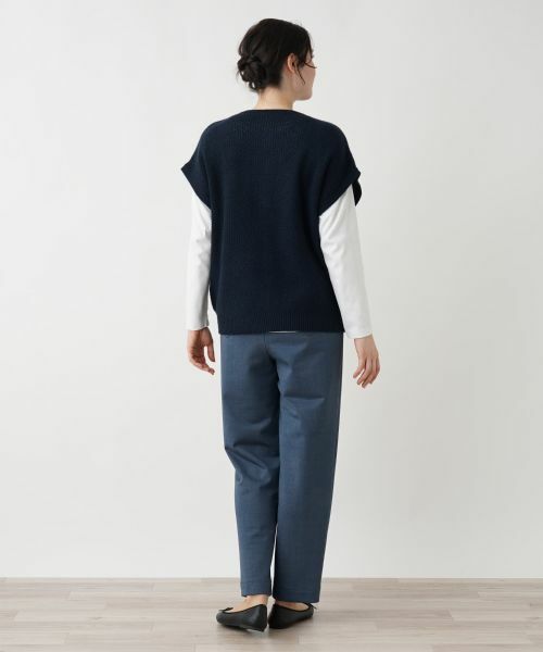 Leilian PLUS HOUSE / レリアンプラスハウス テーラードジャケット | カシミヤクルーネックニットベスト | 詳細11