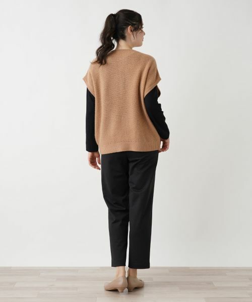 Leilian PLUS HOUSE / レリアンプラスハウス テーラードジャケット | カシミヤクルーネックニットベスト | 詳細3