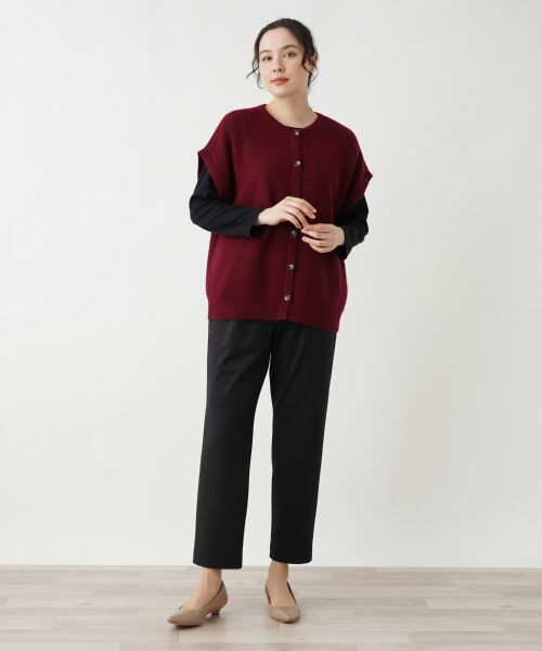Leilian PLUS HOUSE / レリアンプラスハウス テーラードジャケット | カシミヤクルーネックニットベスト | 詳細5
