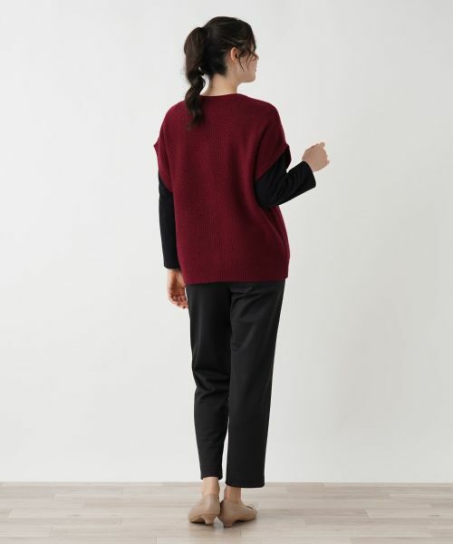 Leilian PLUS HOUSE / レリアンプラスハウス テーラードジャケット | カシミヤクルーネックニットベスト | 詳細7
