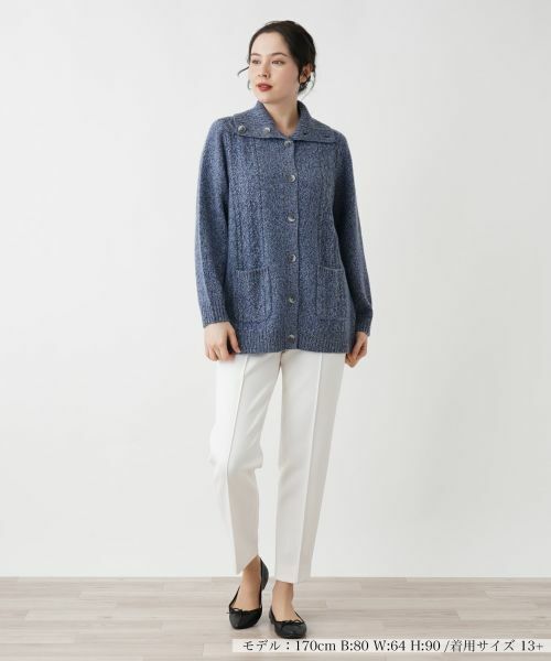 Leilian PLUS HOUSE / レリアンプラスハウス カーディガン・ボレロ | 【店舗人気】カシミヤニットカーディガン | 詳細9