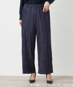 Leilian PLUS HOUSE / レリアンプラスハウス その他パンツ | プリーツワイドパンツ