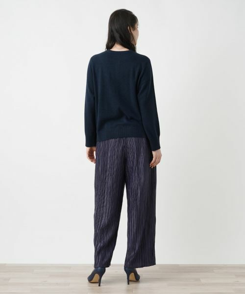 Leilian PLUS HOUSE / レリアンプラスハウス その他パンツ | プリーツワイドパンツ | 詳細3