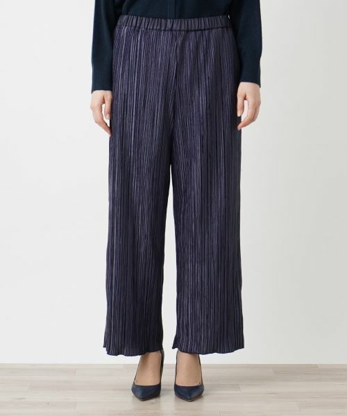 Leilian PLUS HOUSE / レリアンプラスハウス その他パンツ | プリーツワイドパンツ | 詳細4