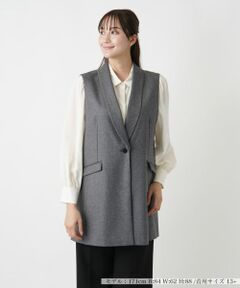 Leilian PLUS HOUSE / レリアンプラスハウス テーラードジャケット | ショールカラーベスト【Leilian WHITE LABEL】
