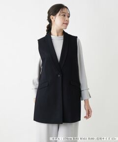 Leilian PLUS HOUSE / レリアンプラスハウス テーラードジャケット | ショールカラーベスト【Leilian WHITE LABEL】