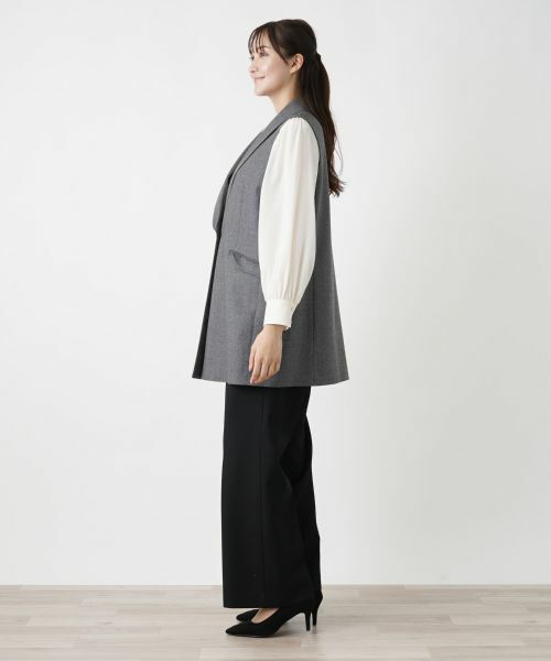 Leilian PLUS HOUSE / レリアンプラスハウス テーラードジャケット | ショールカラーベスト【Leilian WHITE LABEL】 | 詳細2