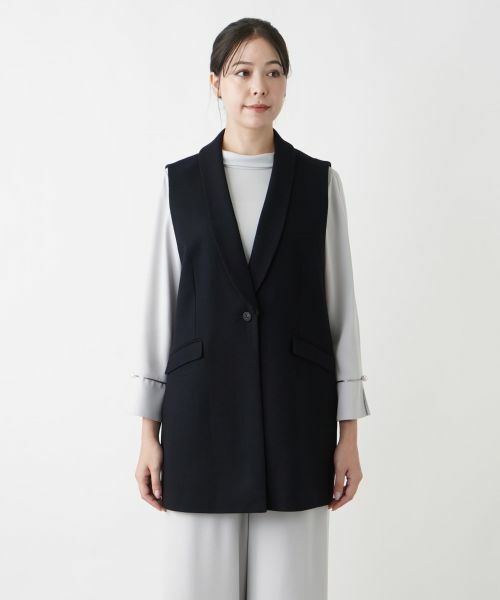 Leilian PLUS HOUSE / レリアンプラスハウス テーラードジャケット | ショールカラーベスト【Leilian WHITE LABEL】 | 詳細8