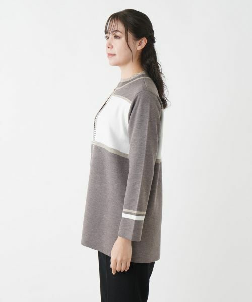 Leilian PLUS HOUSE / レリアンプラスハウス カーディガン・ボレロ | 【店舗人気】カラーブロックカーディガン | 詳細5
