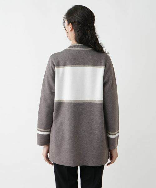 Leilian PLUS HOUSE / レリアンプラスハウス カーディガン・ボレロ | 【店舗人気】カラーブロックカーディガン | 詳細6
