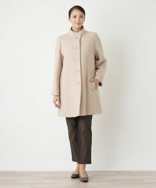 Leilian PLUS HOUSE / レリアンプラスハウス その他アウター | スタンドカラーコート【Leilian WHITE LABEL】 | 詳細1