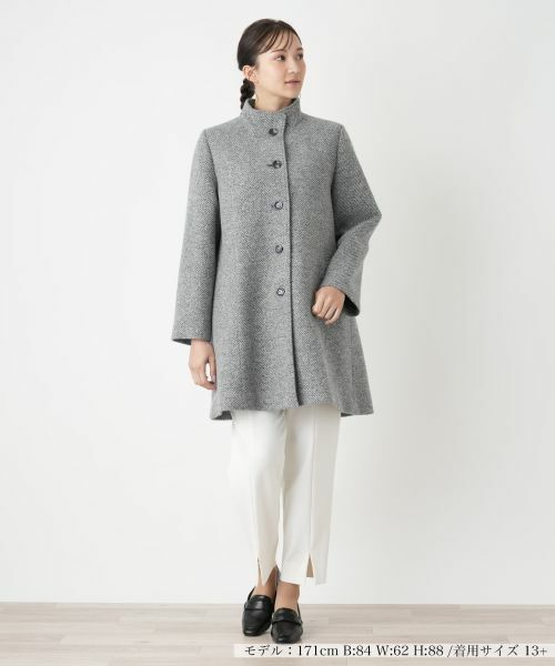 Leilian PLUS HOUSE / レリアンプラスハウス その他アウター | スタンドカラーコート【Leilian WHITE LABEL】 | 詳細5