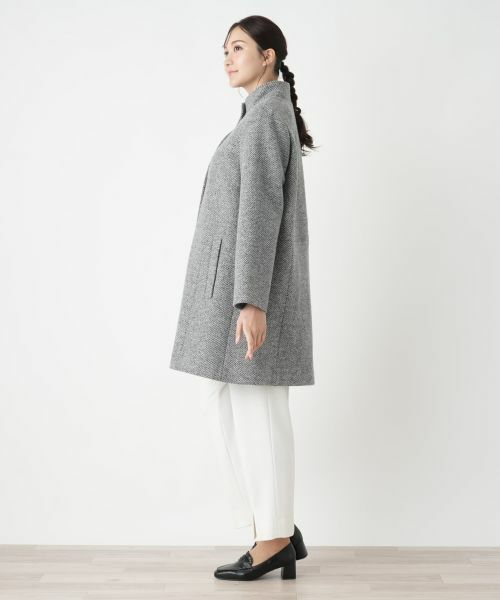 Leilian PLUS HOUSE / レリアンプラスハウス その他アウター | スタンドカラーコート【Leilian WHITE LABEL】 | 詳細6