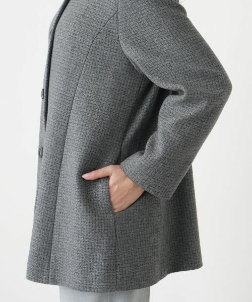 Leilian PLUS HOUSE / レリアンプラスハウス その他アウター | カシミヤショートコート【Leilian WHITE LABEL】 | 詳細14