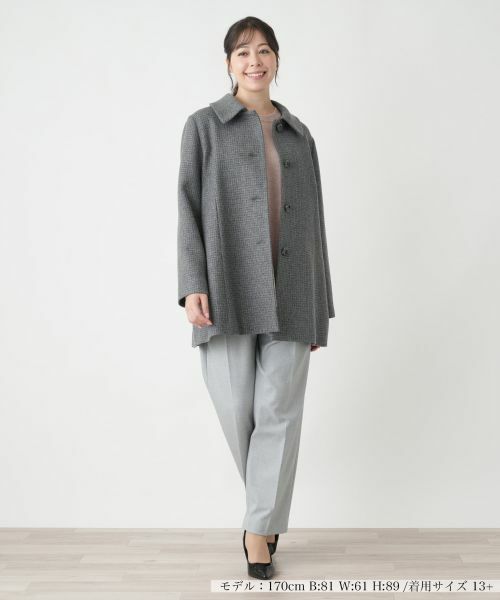 Leilian PLUS HOUSE / レリアンプラスハウス その他アウター | カシミヤショートコート【Leilian WHITE LABEL】 | 詳細5