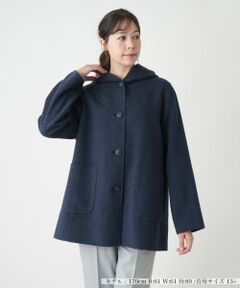 Leilian PLUS HOUSE / レリアンプラスハウス その他アウター | フーデッドショートコート【Leilian WHITE LABEL】