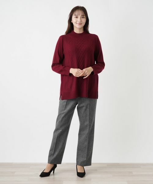 Leilian PLUS HOUSE / レリアンプラスハウス ニット・セーター | 【店舗人気】カシミヤハイネックニット【Leilian WHITE LABEL】 | 詳細1