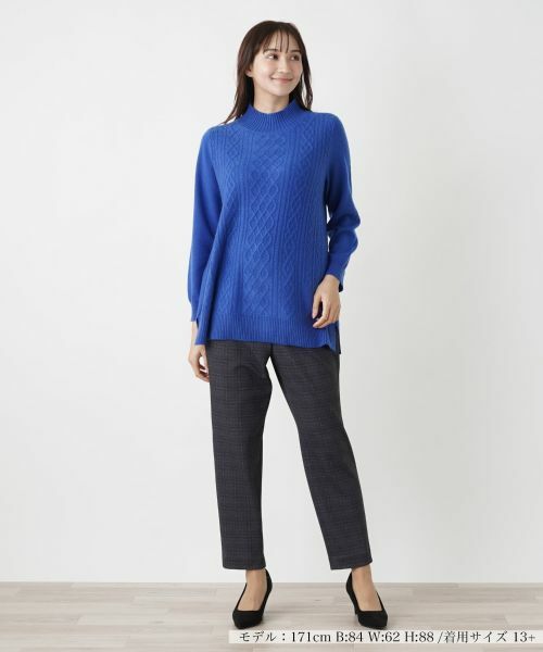 Leilian PLUS HOUSE / レリアンプラスハウス ニット・セーター | 【店舗人気】カシミヤハイネックニット【Leilian WHITE LABEL】 | 詳細13