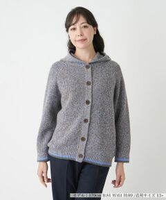 Leilian PLUS HOUSE / レリアンプラスハウス カーディガン・ボレロ | フーデッドカーディガン【Leilian WHITE LABEL】