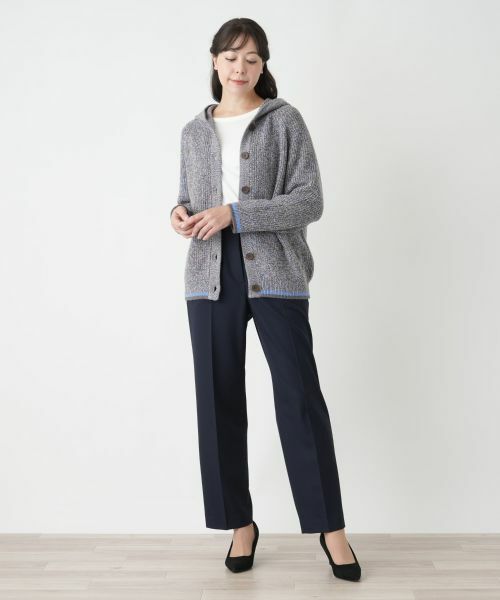 Leilian PLUS HOUSE / レリアンプラスハウス カーディガン・ボレロ | フーデッドカーディガン【Leilian WHITE LABEL】 | 詳細1