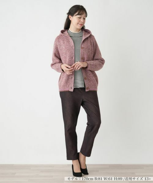 Leilian PLUS HOUSE / レリアンプラスハウス カーディガン・ボレロ | フーデッドカーディガン【Leilian WHITE LABEL】 | 詳細5