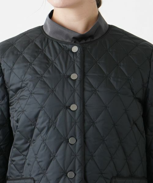 Leilian PLUS HOUSE / レリアンプラスハウス テーラードジャケット | 中わた入りノーカラージャケット【Leilian WHITE LABEL】 | 詳細11